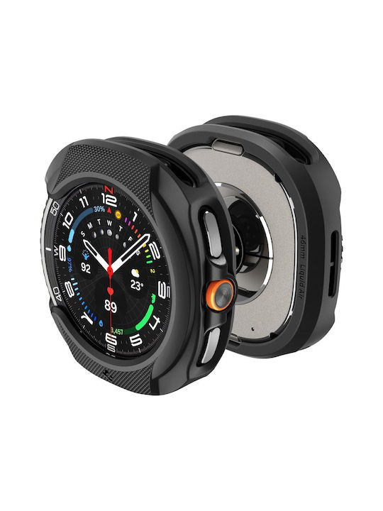 Spigen LIQUID AIR Silikonhülle in Schwarz Farbe für Samsung Galaxy Watch 8 Classic 46mm
