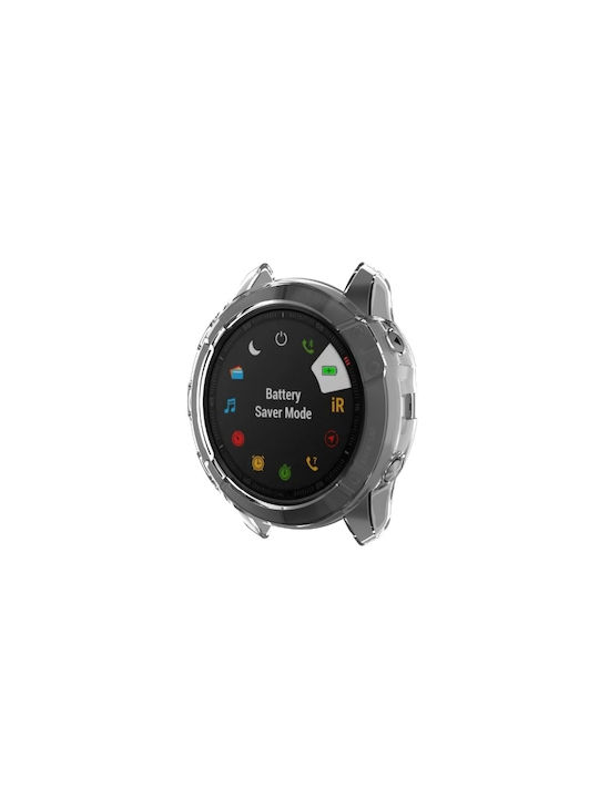 TPU Silikonhülle Silikonhülle in Transparent Farbe für Garmin Fenix 6X/6X Pro
