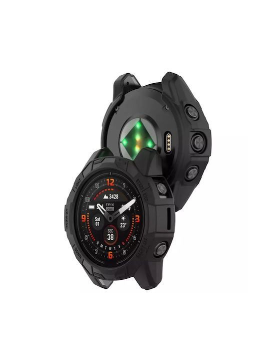 Tech-Protect Defense Πλαστική Θήκη σε Μαύρο χρώμα για Garmin Fenix 8 (47 mm)