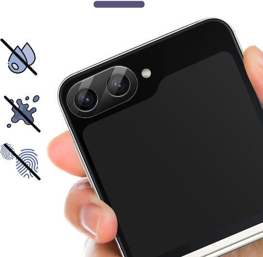 Imak Camera Protector Galaxy Z Flip 5 Tempered Glass Screen Protector Black
