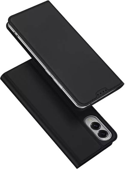 Dux Ducis Book Σιλικόνης / Δερματίνης Μαύρο (Galaxy S25 Edge)