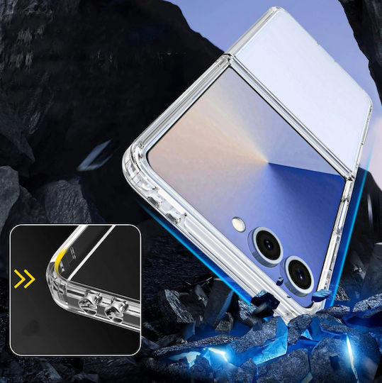 Tech-Protect Flexair Hybrid Задна корица Силикон / Пластмаса Прозрачен (Galaxy Z Flip7)