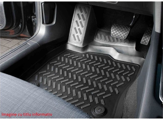 Covorașe Față 2buc din TPE pentru Toyota Proace Honda City Ford Margine 2021 Negre