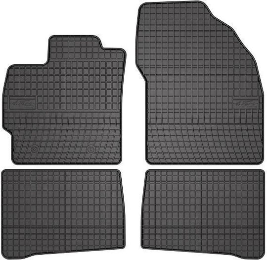 Frogum Set of Front and Rear Mats 4pcs for Toyota Prius 2010 Black