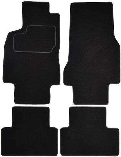 Custopol Set of Front and Rear Mats 4pcs for Mercedes-Benz A Class Black