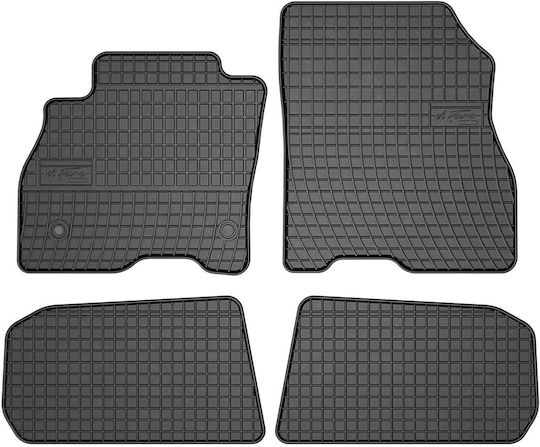 Frogum Set of Front and Rear Mats 4pcs for Nissan Leaf 2010+ Black