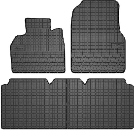 Frogum Set of Front and Rear Mats 4pcs for Renault Espace 2002-2015 Black