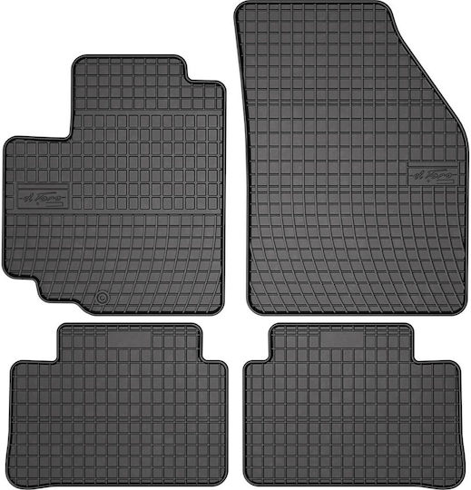Frogum Set of Front and Rear Mats 4pcs Tray Type for Suzuki Alto 2009 Black