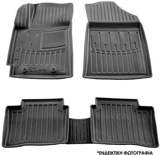 Race Axion Set of Front and Rear Mats 4pcs Tray Type for Skoda Superb 2023 Black