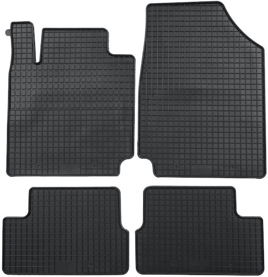 Petex Set of Front and Rear Mats 4pcs for Nissan Micra 2003-2010 Black