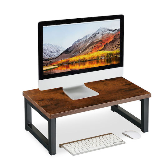 Relaxdays Schreibtisch Halterung Monitor Gray