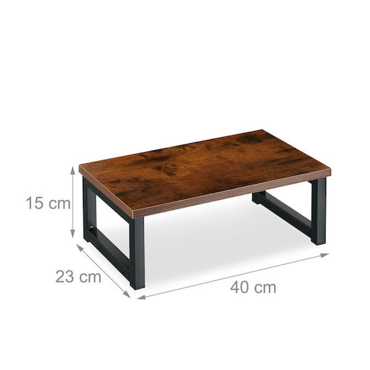 Relaxdays Schreibtisch Halterung Monitor Gray