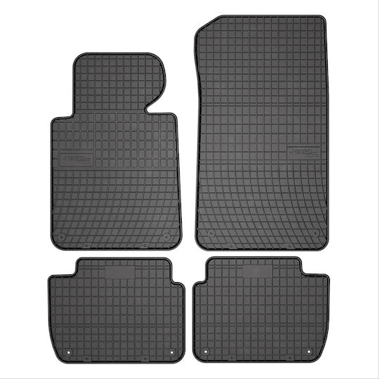 Frogum Set of Front and Rear Mats 4pcs for BMW E46 / Series 3 1998-2007 Black