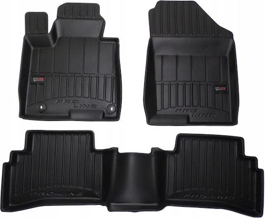 Frogum Set of Front and Rear Mats 4pcs Tray Type for Hyundai Tucson 2020 Black