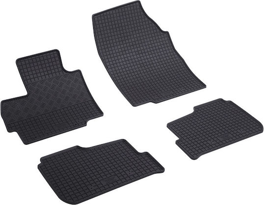 Rigum Set of Front and Rear Mats 4pcs for Mitsubishi Space Star 2018 Black
