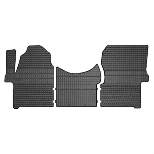 Frogum Set of Front and Rear Mats 3pcs for Mercedes-Benz Sprinter Volkswagen Crafter 2006 Black