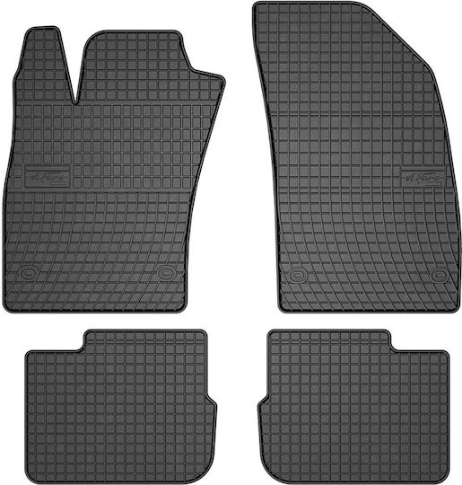 Frogum Set of Front and Rear Mats 4pcs for Fiat Tipo 2015 Black
