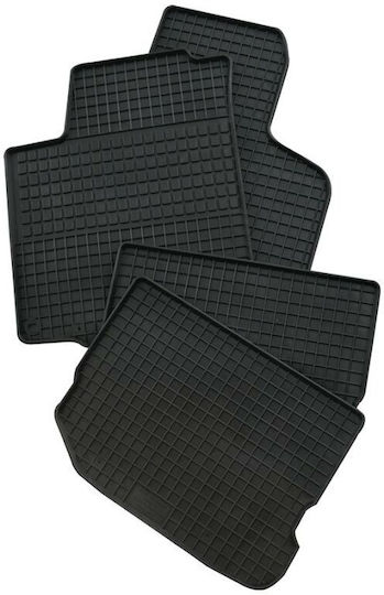 Petex Set of Front and Rear Mats 4pcs for Peugeot 307 2001-2007 Black