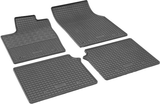Rigum Satz Vorder- und Hintermatten 4Stück aus Gummi für Jeep Cherokee 2014+ Schwarz