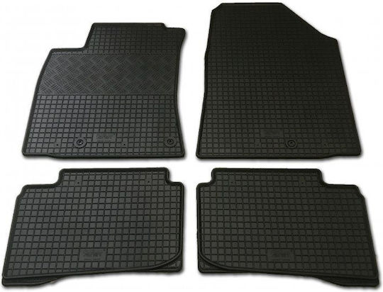 Rigum Set of Front and Rear Mats 4pcs for Hyundai IONIQ 2016+ Black