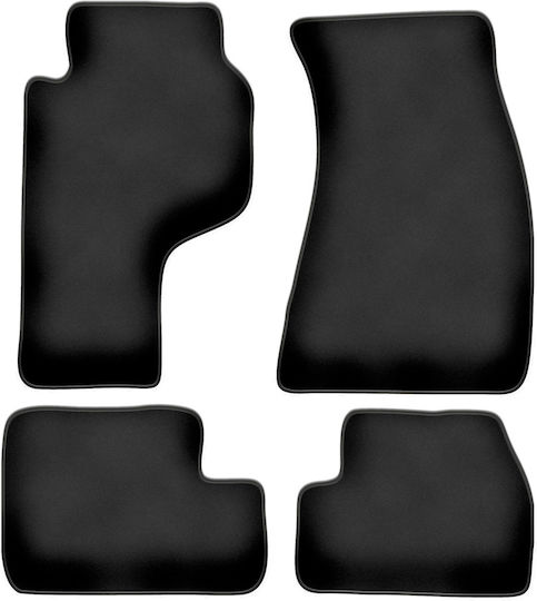 Marke Satz Vorder- und Hintermatten 4Stück aus Teppichboden für Nissan 240 SX 1988-2003 Schwarz