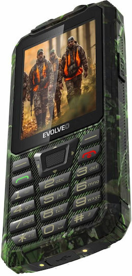 Evolveo StrongPhone Z6 Dual SIM Антретично Мобилен Телефон с Бутоните Зелен Камуфлаж
