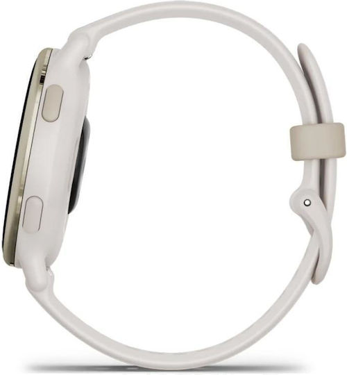 Garmin Vivoactive 5 Aluminium 42mm Waterproof Smartwatch with Heart Rate Monitor (Ivory)