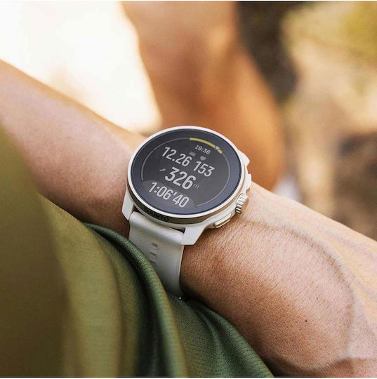 Suunto Race S Stainless Steel 45mm Waterproof Smartwatch with Heart Rate Monitor (Powder Gray)