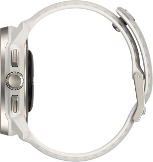 Suunto Race S Stainless Steel 45mm Waterproof Smartwatch with Heart Rate Monitor (Powder Gray)