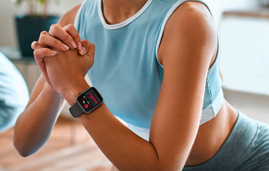 Colmi P71 45mm Smartwatch with Heart Rate Monitor (Black)