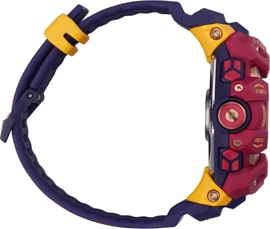 Casio GBD-H1000BAR Limited Edition FC Barcelona 55mm Smartwatch με Παλμογράφο (Μπλε)