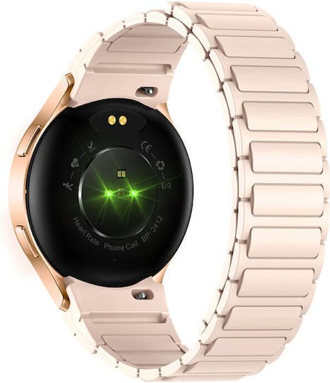 Colmi i28 Ultra 43mm Smartwatch with Heart Rate Monitor (Strap Gold)