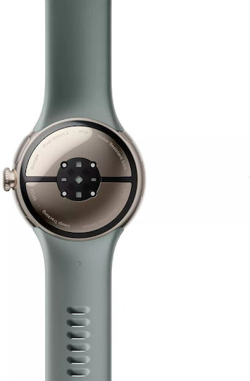 Google Pixel Watch 2 Aluminium 41mm mit Pulsmesser (Champagne Gold / Hazel Active Band)