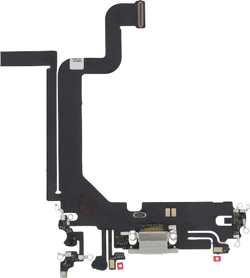 Кабел с Порт за зареждане в Сребрист цвят за iPhone 14 Pro Max