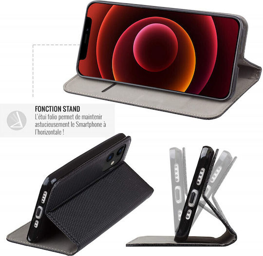 Smart Magnet Back Cover Σιλικόνης Μαύρο (Oppo Reno8)