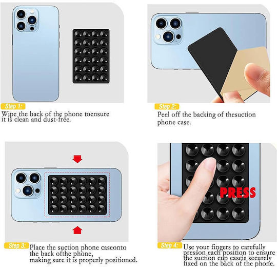 Techsuit Holder Αντιολισθητική Βάση Κινητού σε Πορτοκαλί χρώμα