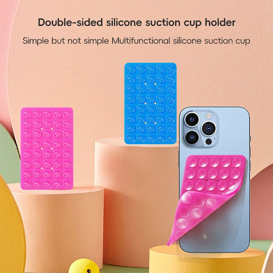 Coolyer Phone Stand with 6 Silicone Suction Cups Flower Shape Light Green