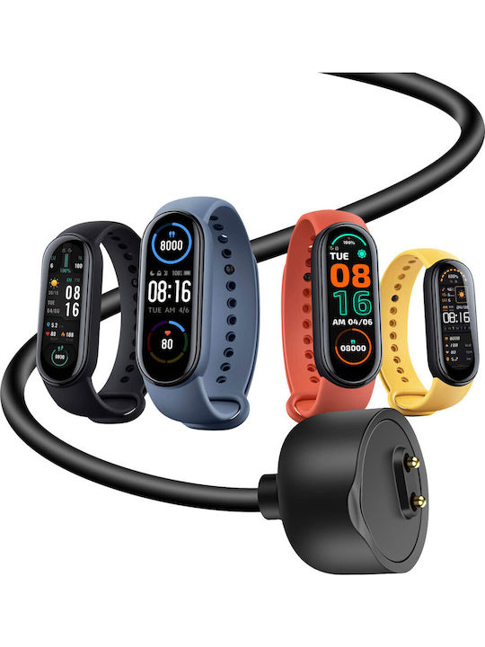 Akyga AK-SW-14 Charging Cable Зарядно за Mi Band 5 / Mi Band 6 - Ми Банд 5 / Ми Банд 6 Черен