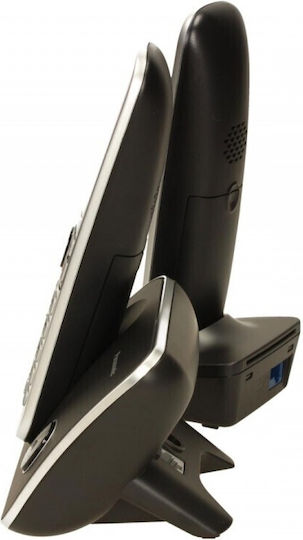 Panasonic KX-TG6812PDB Ασύρματο Τηλέφωνο Duo Μαύρο