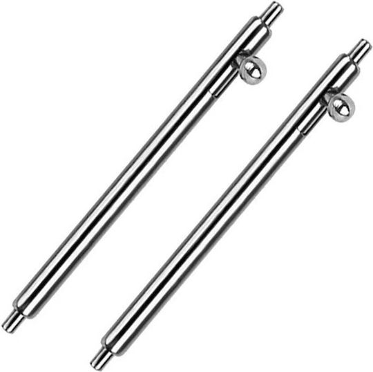 Μπαρέτα Quick Fit Stainless Steel Ρολόγια 24mm 2 Τεμάχια