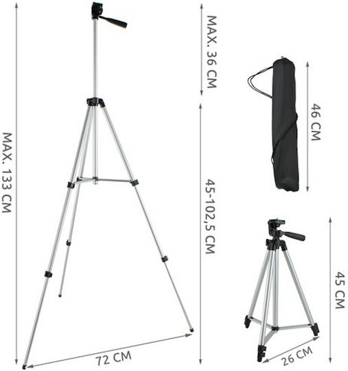 Trepied Telescopic Multifuncțional 4 În 1 Idealstore Telefon Cameră Include Telecomandă Bluetooth Compatibil iOS Android Înălțime Reglabilă Picioare Flexibile Carcasă Impermeabilă Cap Rotativ 360 Fotografie Ideală