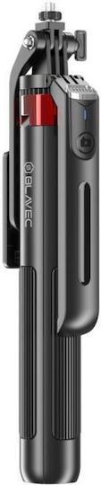 Blavec P-09 Selfie-Stick Handy-Stative Bluetooth mit Aufhelllicht Schwarz