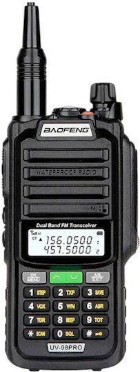 Baofeng Uv98-pro Wireless Transceiver UHF/VHF 8W with Monochrome Screen