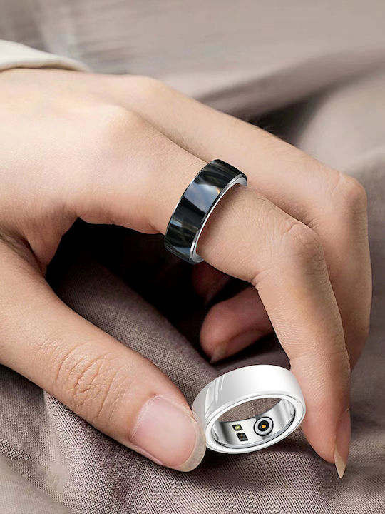Fashion Smart Ring 20mm mit Pulsmesser Weiß