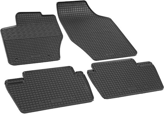 Rigum Set of Front and Rear Mats 4pcs for Peugeot 307 Citroen C4 2001-2008 Black