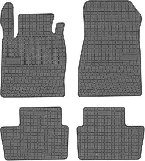 Frogum Set of Front and Rear Mats 4pcs for Nissan Juke 2019 Black