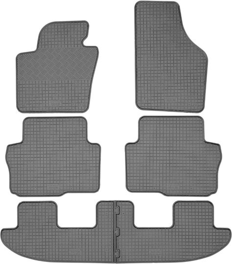 Rigum Set of Front and Rear Mats 6pcs for Seat Alhambra 2011+ Black