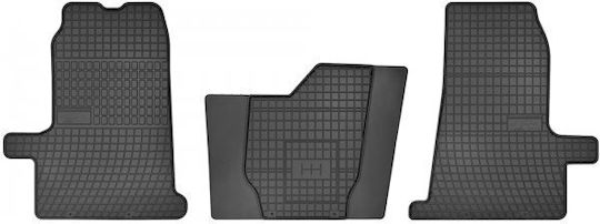 Frogum Set of Front and Rear Mats 3pcs for Ford Transit 2000-2014 Black