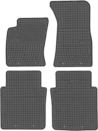 Frogum Set of Front and Rear Mats 4pcs for Audi A8 2002-2010 Black
