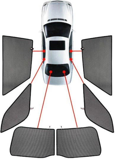 Cik Set of Front and Rear Mats 4pcs for Volvo V50 Black
